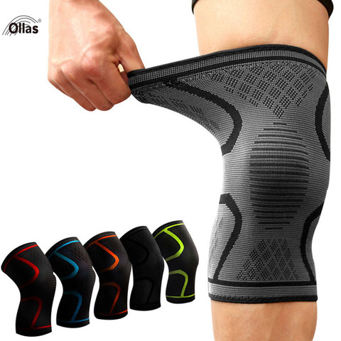 1PCS Elastic Sports Leg Knee Support Brace Wrap Protector Leg Compression Safety Pad Hiking Cycling Running Guard Knee Pad ► Photo 1/6