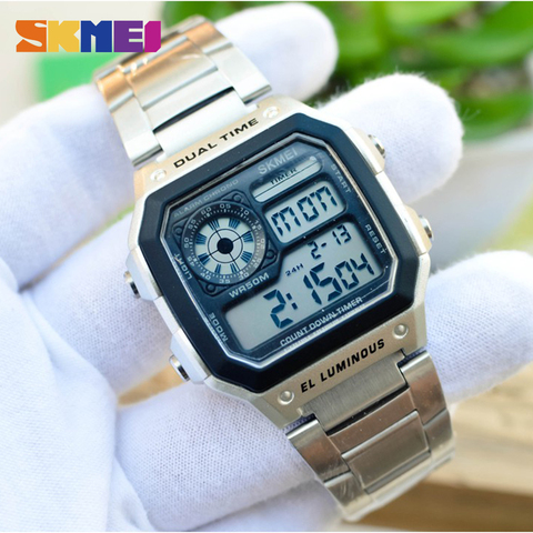 SKMEI 1335 Japan movement Digital Lumionus Men's watches Stopwatch Calendar Male Sport Watch Electronic Clock Relogio Masculino ► Photo 1/6