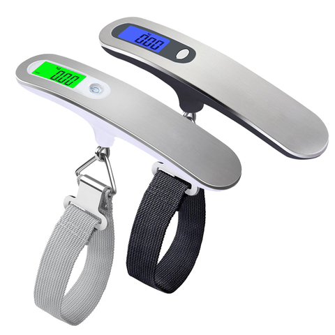Hand Held Belt Scale 50kg/110lb LCD Digital hanging Scale For Travel Suitcase Luggage Hanging Scales Weighing Balance Electronic ► Photo 1/6