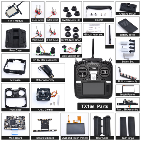 factory Original Parts Fit For Replacement TX16S Hall TBS Sensor Gimbals 2.4G 12CH Radio Transmitter ► Photo 1/5