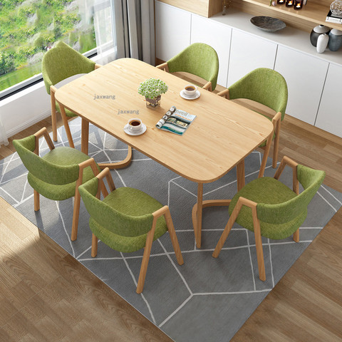 Solid Wood Nordic Home Dining Room Sets Dining Rooms Furniture Modern Dining Room Tables Kitchen Furniture Dining Chair ► Photo 1/6