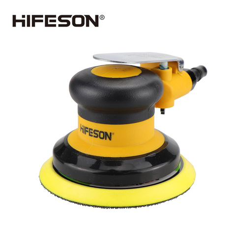 HIFESON Pneumatic  Polisher Air Sander 5'' 125mm Car Paint Care Tool Polishing Random Orbital Palm Machine Wood Working Grinder ► Photo 1/6