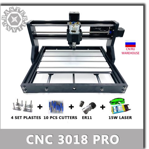 New CNC 3Axis 3018 Pro GRBL Bluetooth Wood Router laser engraving CNC 3018  work offline Diy mini cnc machine pcb Milling machin - Price history &  Review