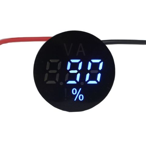 Digital Voltage Battery Power Indicator 2/3 Wires DC 0-150V 12V/24V/60V/96V Electricity Remain battery Tester Lithium Lead-acid ► Photo 1/6