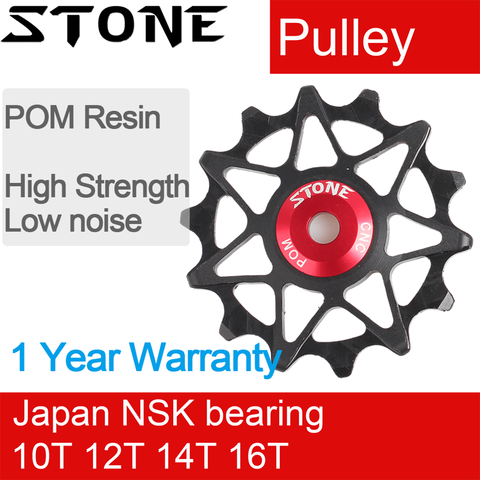 Stone Pulley Wheel Rear Guide Roller Jockey 10t 12t 14t 16t Bearing Road MTB Bike Bearings Rear Derailleur GX XX1 X01 Eagle ► Photo 1/6