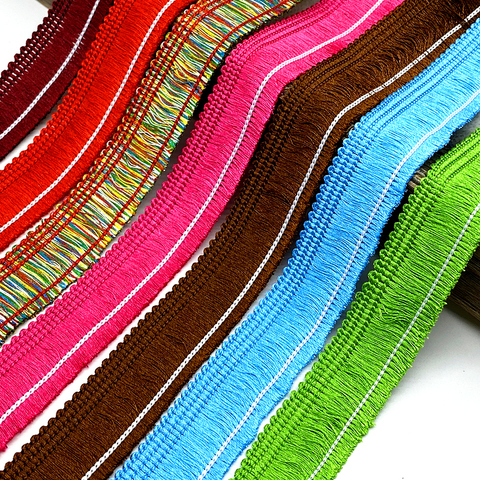 2 yards 20mm Lace Trim Sewing Ribbon Tassel Fringe Ethnic Latin Dress Stage Garment Curtain Decorative Diy ► Photo 1/6