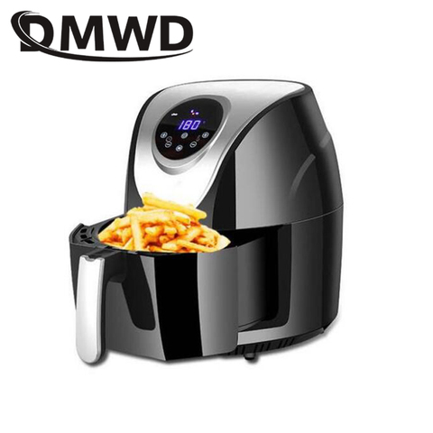 DMWD Electric Deep Fryer NO Oil Smokeless Frying Oven Pot 3.5L Potato Fried Chicken French Fries Machine Grill Cooker 110V 220V ► Photo 1/2