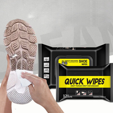 Disposable Shoe Brush Wipes Quick Clean Wipes Small White Shoe Cleaning Tools Care Useful Fast Scrubbing Tissue Artifact ► Photo 1/5