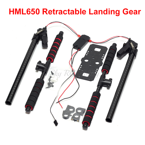 HML650 Electronic Retractable Landing Gear Quick Install Landing Skid Carbon Fiber for S550 X500 X550 Tarot HML 650 ► Photo 1/5