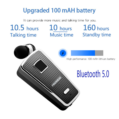 Fineblue F970 Pro bluetooth 5.0 call vibration 10 hours working time Bluetooth earpiece wireless earphone Bluetooth headset ► Photo 1/6