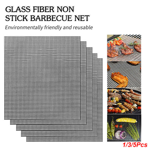 Barbecue Grilling Mat Replacement Mesh Wire Net Non-Stick Grilling Mesh Pads Outdoor Activities Cook Reusable BBQ Accessories ► Photo 1/1