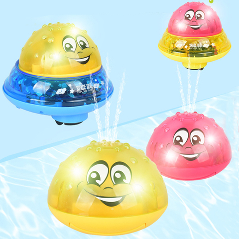 Funny Infant Bath Toys Baby Electric Induction Sprinkler Ball with Light Music Children Water Play Ball Bathing Toys Kids Gifts ► Photo 1/6