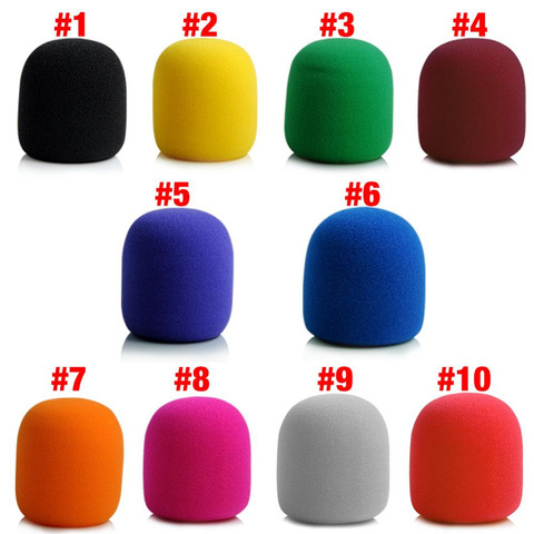 Microphone Mic Sponge Foam Cover Mic For Condenser Mic 3.5cm Dia Classic Lightweight Foam Covers Against Wind Noises 3.5 X 7CM ► Photo 1/6