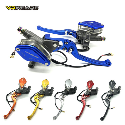 Motorcycle Brake Pump lever Adjustable Handle Hydraulic clutch Master Cylinder Racing Universal For HONDA Yamaha Kawasaki Brake ► Photo 1/6