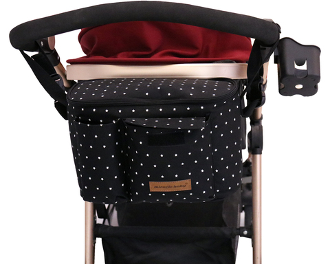 Baby Stroller Organizer Nappy Bag Hook Hanging Mummy Carriage Waterproof Bottle Bag Handbag Pram Cart Organizer Diaper Bag ► Photo 1/6