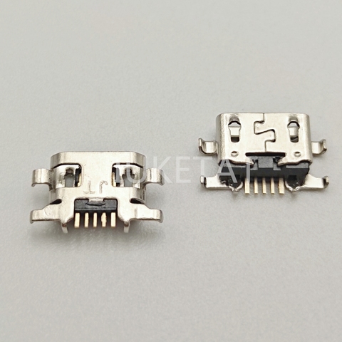 10pcs Micro USB Jack Charging Socket Port Plug Dock Connector 5pin Heavy plate For lenovo A6020i36 K5 K800 repair accessories ► Photo 1/2