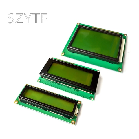 Blue / yellow green screen 1602A / 2004A / 12864B LCD screen 5V LCD with backlight IIC / I2C ► Photo 1/2