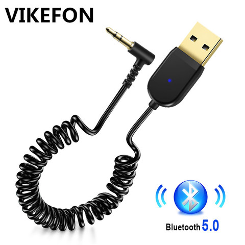 Car Wireless Bluetooth Receiver 3.5mm Jack AUX USB Module Kit