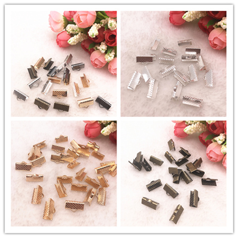 50-100pcs Crimp End beads leather cord clasps End Caps For Jewelry Making Cords Connectors DIY Jewelry Findings ► Photo 1/6