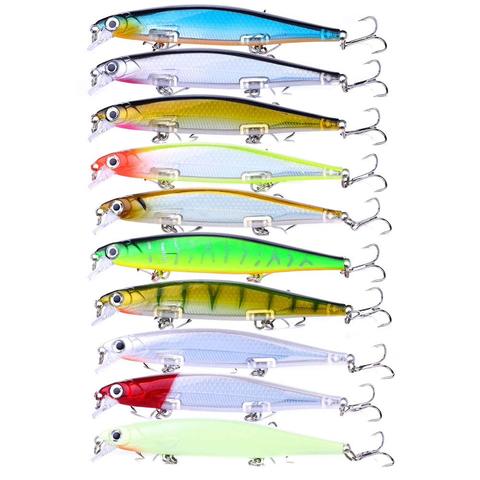 10pcs Isca Artificial Hard Bait 11cm 13g Wobbler Laser Minnow Fishing Lures swimbait pesca Tackle Wholesale ► Photo 1/6