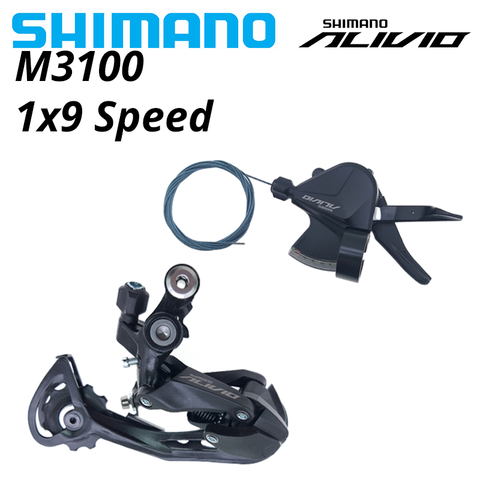 SHIMANO Alivio M3100 M4000 9s Groupset SL M3100 SHIFT LEVER RD M3100 SGS REAR DERAILLEUR 9 Speed 9S new model of m4000 dowel 9v ► Photo 1/6