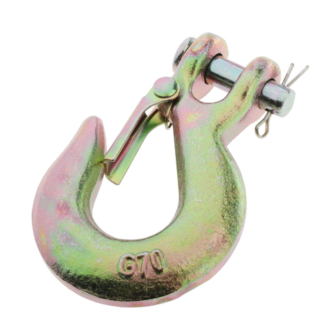 1Pcs 1/4'' G70 Steel Clevis Winch Hook Recovery 4x4 Heavy Duty Chain Hook ► Photo 1/6