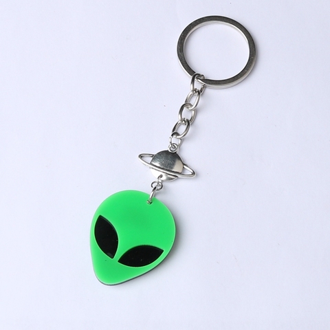 UFO Collection: High Quality Alien Head Stainless Steel Key Ring