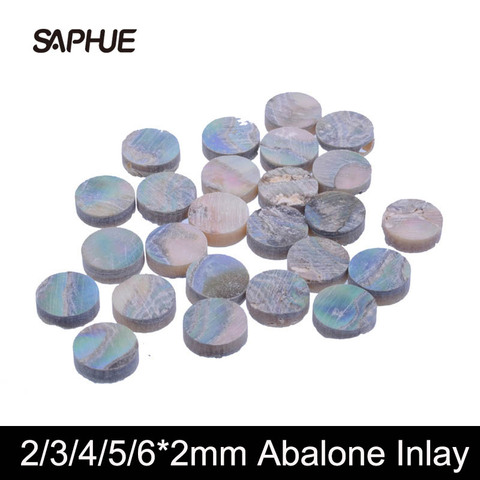 20pcs 2/3/4/5/6*2mm Colourful Abalone Inlay Abalone White Pearl Shell Dots for Ukulele Acoustic Guitar Fretboard Fingerboard ► Photo 1/6