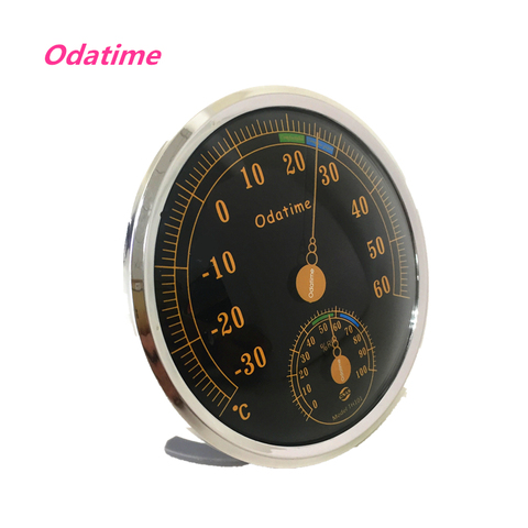 Odatime Thermometer Hygrometer Round No battery Temperature Measuring Tools Household Outdoor Wall Temperature Humidity Meter ► Photo 1/6