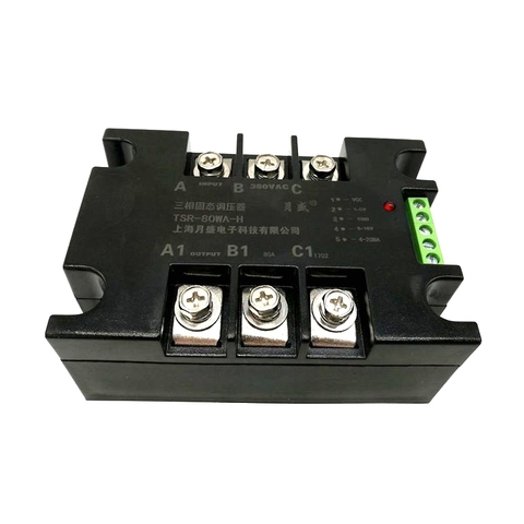 TSR-100WA-H three-phase thyristor phase shift regulator solid state regulator module 4-20ma ► Photo 1/5