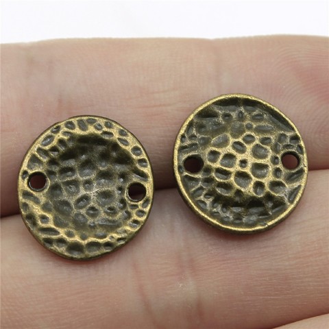 WYSIWYG 6pcs 16x15mm Small Size Water Ripples Pendants Jewelry Making Antique Bronze Water Ripples Pendants Charmwater Ripples ► Photo 1/1