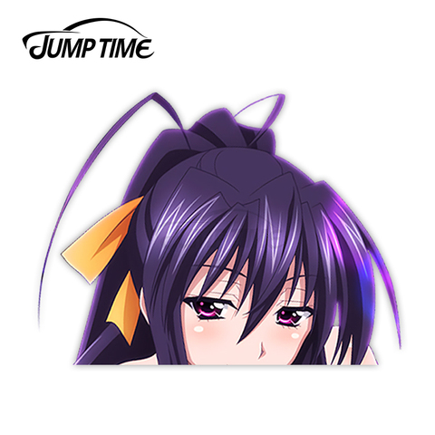 Jump Time Anime High School DxD Himejima Akeno 121 7.9 Bumper Window Helmet Vinyl Decal Peeker Car Stickers ► Photo 1/3