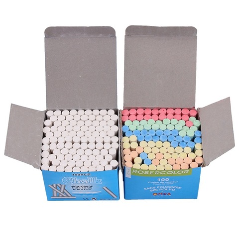 12pcs Colored Chalk (6 Colors) For Kids' Education, Teachers, Dustless  Chalk