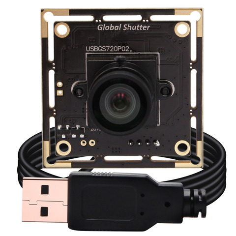 Global Shutter High Speed 60fps 720P 1MP Webcam UVC Plug Play Black /White Monochrome Sensor USB Camera Module for Barcode Scan ► Photo 1/6