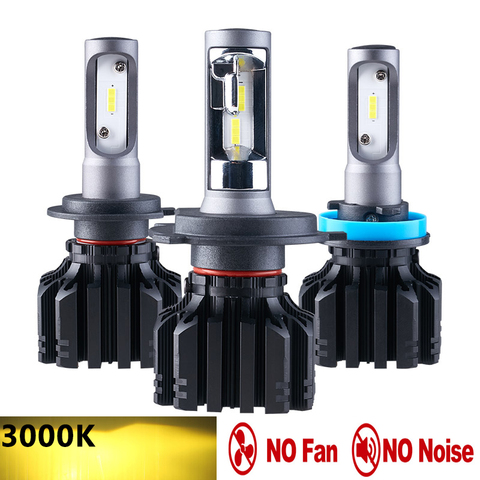 yellow LED h7 h11 led fog H8 H16 H27 880 881 HB4 H1 H3 9005 9006 HB3 Auto Car Headlight Bulbs 50W 6500K 3000K led fog light ► Photo 1/6