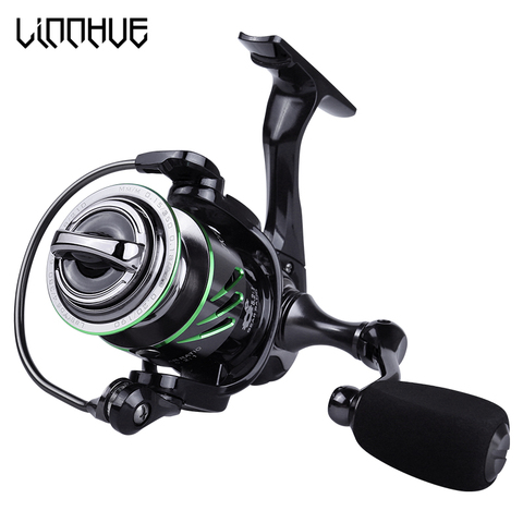 LINNHUE New Fishing Reel Metal Bearings 9+1 Spinning Reel 5.2:1 Gear 5.5kg Max Drag Power Fishing Reel for Bass Pike Tackles ► Photo 1/6