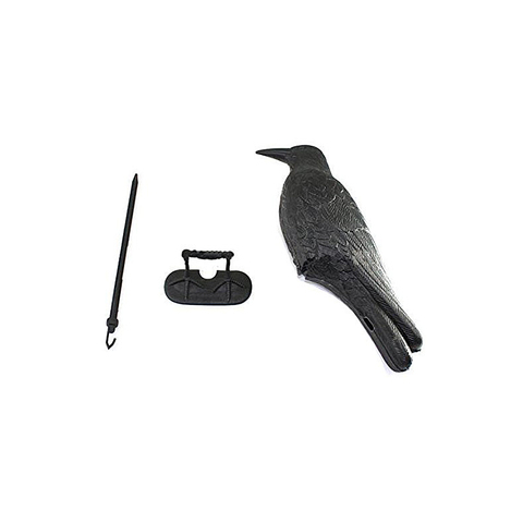 Black Crow Decoy Garden Bird Crow Pigeon Scarer Scarecrow Mice Control ► Photo 1/5