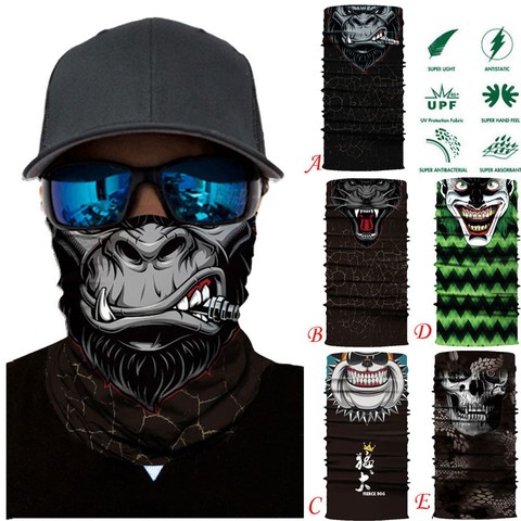 Full Function Ski Motorcycle Neck Tube Warmer Cycling Biker Scarf Wind Face cover Facial Cover Washable care Reusable covers ► Photo 1/6