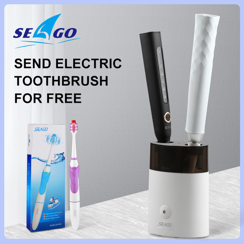 2 in 1 UV Electric Toothbrush Sanitizer Sterilizer Tooth brush Antibacteria Ultraviolet Holder Box for Couple Lover ► Photo 1/6