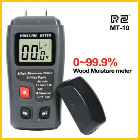 RZ Wood Moisture Meter Hygrometer Timber Damp Detector Tree Density Digital Wood Humidity Tester ► Photo 1/6