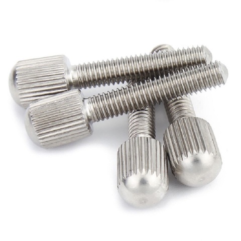 10PCS M1.6 M2 M2.5M3 M4 M5 M6 GB836 Stainless Steel Knurled Screws With Small Head Thumb Screw Hand Tighten Curtain Lock Screws ► Photo 1/2