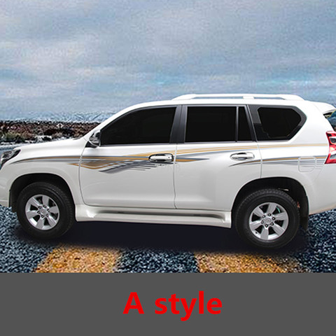 Body Sticker Pull for Toyota Land Cruiser Prado 150 2010 2011 2012 2013 2014 2015 2016 2017 2022 Accessories ► Photo 1/6