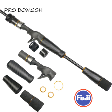 Pro Bomesh 1Set Fuji ACS ECS Reel Seat Carbon Fiber Split Grip