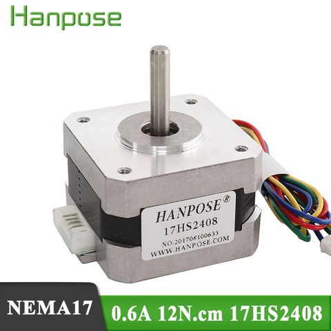Free shipping and Quality 17HS2408 4-lead Nema 17 Stepper Motor 42 motor 42BYGH 0.6A CE ROSH ISO CNC Laser and 3D printer ► Photo 1/6