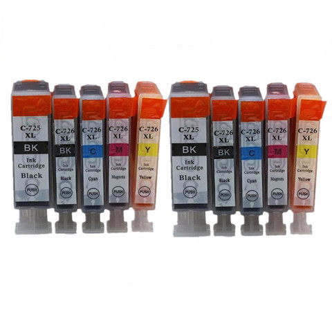 CLI-726 PGI-725 Ink Cartridges For MG6170 MG6270 MG8170 MG8270 MG-6170 MG-6270 MG-8170 MG-8270 MG 6170 6270 8170 8270 ► Photo 1/6