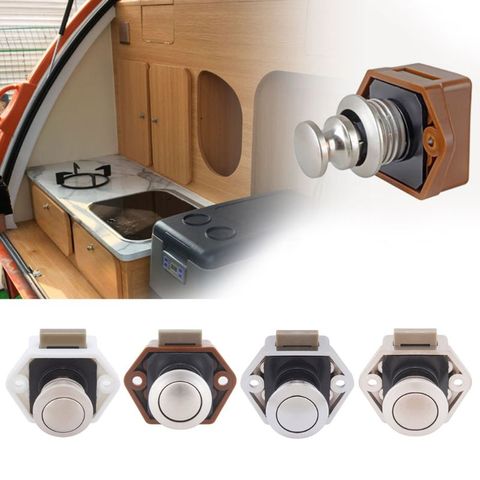 Camper Car Push Lock Diameter 20mm RV Caravan Boat Drawer LHome Cabinet Drawer Latch Button Locks For Furniture Hardware ► Photo 1/6