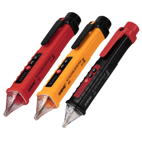 2022 voltage indicator Top Electricity Detector Pencil Tester Pen with LED Light AC Electric Tester Volt Volt Alert Pen Detector ► Photo 1/6