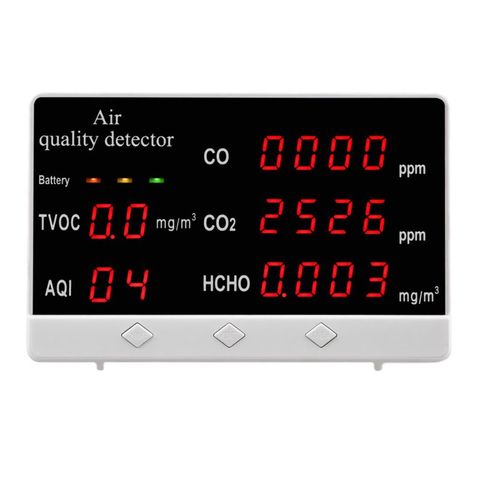 Moniel Portable Digital CO2 Detector Multifunctional Touched Screen HCHO TVOC Tester Air Quality Monitor Temperature and Humidity Meter Air Analyzer 