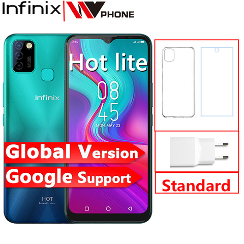 Global Version Infinix Hot 10 Lite 2GB 32GB Mobile Phone 6.6''HD 1600*720P 5000mAh Battery 13MP Camera Helio A20 ► Photo 1/6