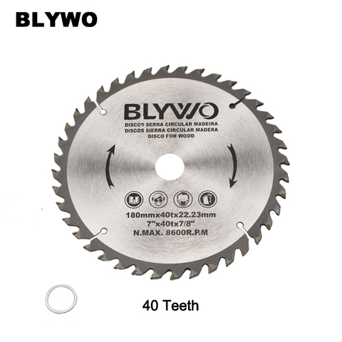 7 inch 40 Teeth TCT Circular Saw Blade For General Purpose Hard & Soft Wood 22.23mm inner hole ► Photo 1/6
